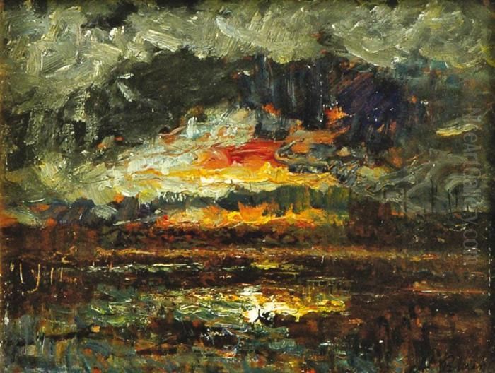 Paysage Oil Painting by Francois Auguste Ravier