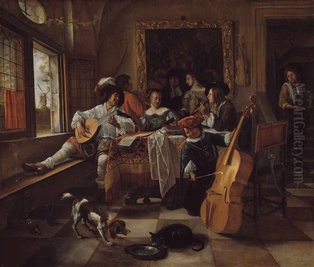 The Family Concert Oil Painting by Jan Steen