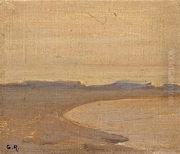Soft Shore Oil Painting by Granville Redmond