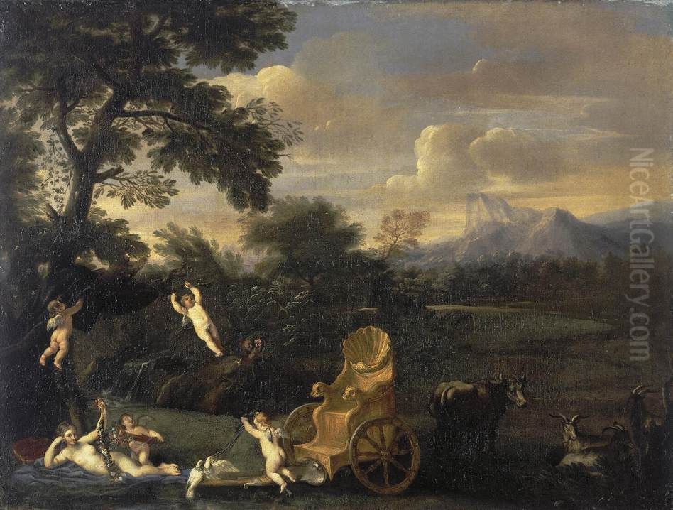 Venus at Rest Oil Painting by Andrea Sacchi