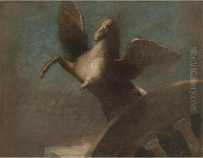 Pegase Oil Painting by Odilon Redon