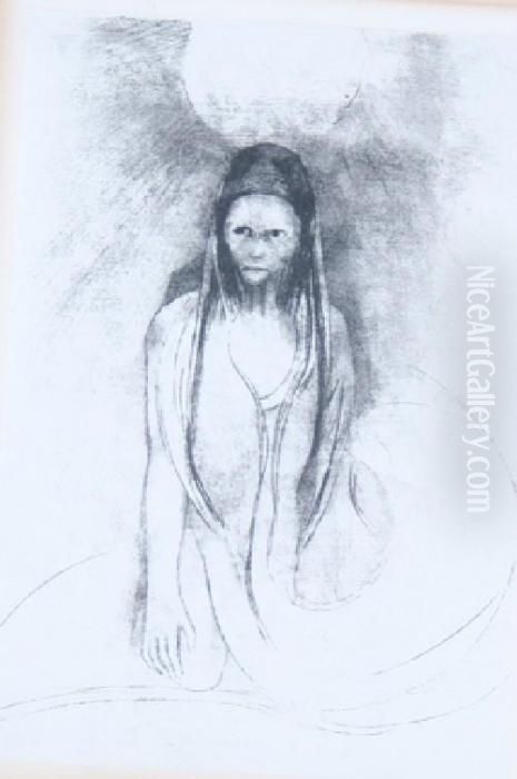 L'intelligence F t Moi! Je Devins Le Buddha Oil Painting by Odilon Redon