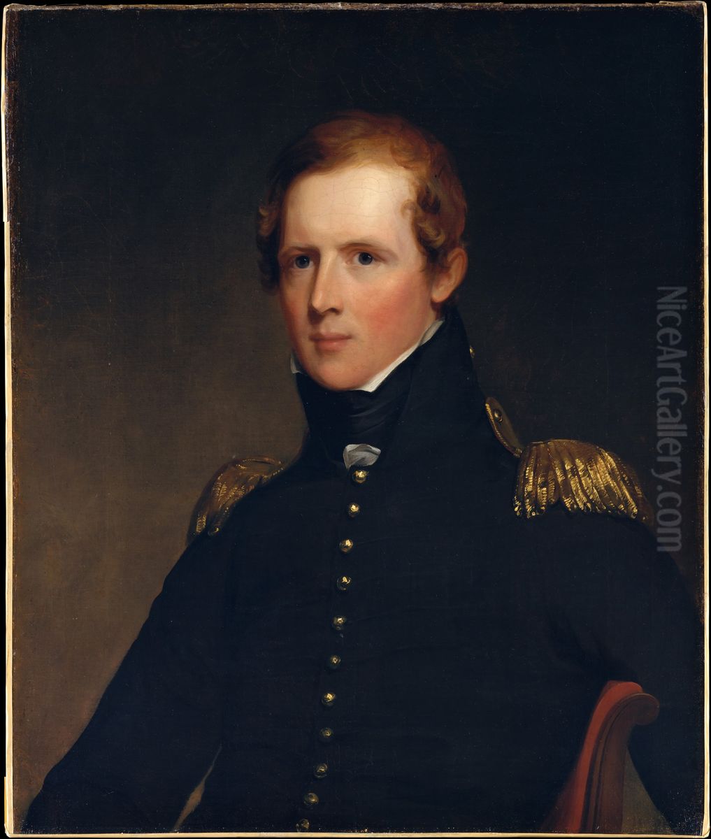 Major John Biddle Oil Painting by Thomas Sully