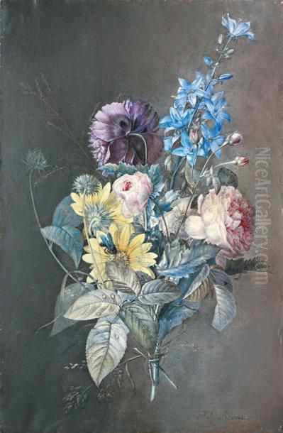 Bleuets, Marguerite Etrose Oil Painting by Pierre-Joseph Redoute