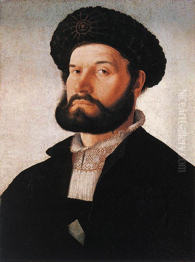 Portrait of a Venetian Man Oil Painting by Jan Van Scorel