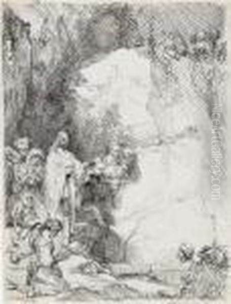 The Raising Of Lazarus Oil Painting by Harmenszoon van Rijn Rembrandt