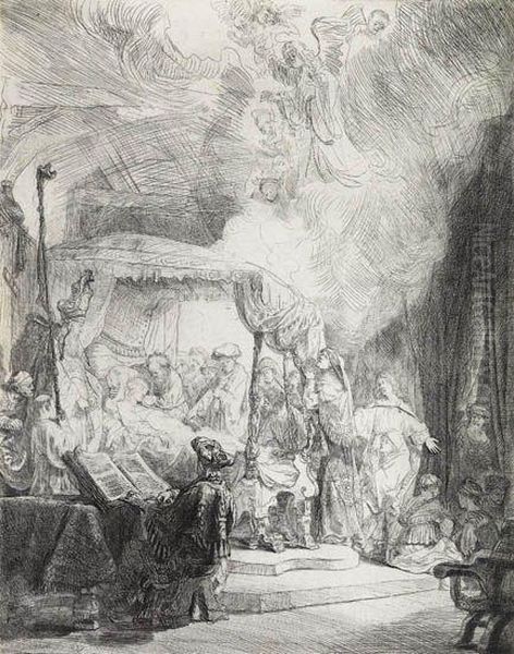 The Death Of The Virgin Oil Painting by Harmenszoon van Rijn Rembrandt