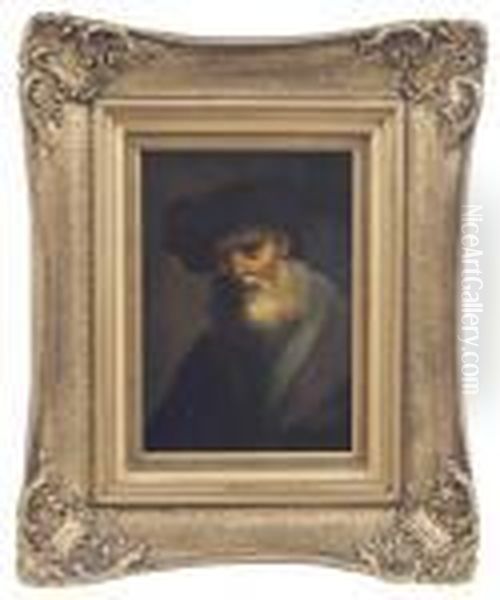 Portrait Of An Elderly Man Oil Painting by Harmenszoon van Rijn Rembrandt