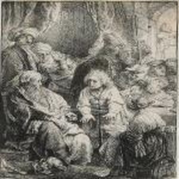Joseph Telling His Dreams Oil Painting by Harmenszoon van Rijn Rembrandt