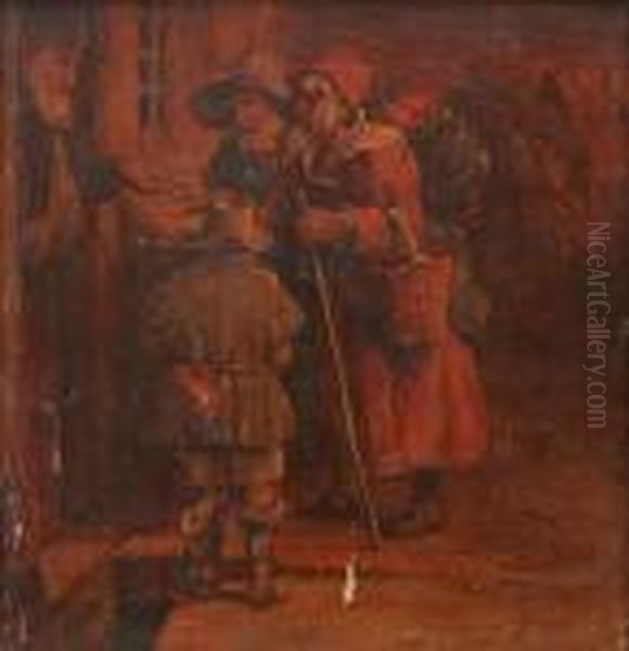 Allmosan Oil Painting by Harmenszoon van Rijn Rembrandt