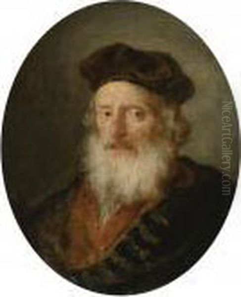 Portrait Of An Old Man Oil Painting by Harmenszoon van Rijn Rembrandt