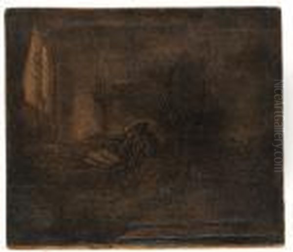 St. Jerome In A Dark Chamber Oil Painting by Harmenszoon van Rijn Rembrandt