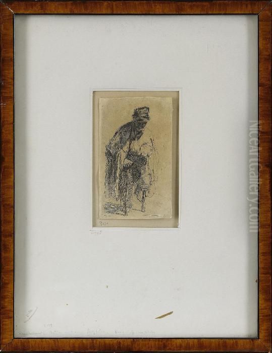 Beggar With A Wooden Leg Oil Painting by Harmenszoon van Rijn Rembrandt