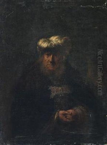 King Uzziah Oil Painting by Harmenszoon van Rijn Rembrandt