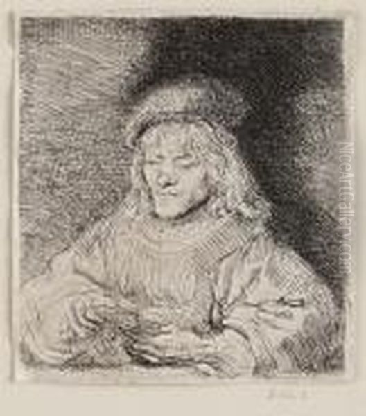 The Card Player Oil Painting by Harmenszoon van Rijn Rembrandt