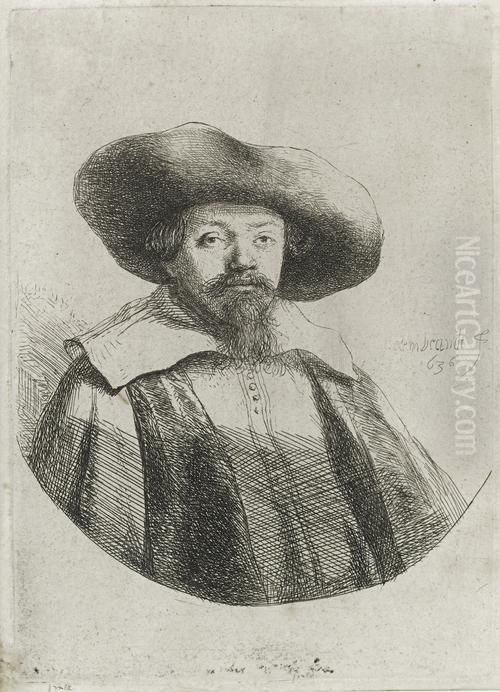 Samuel Manesseh Ben Israel Oil Painting by Harmenszoon van Rijn Rembrandt