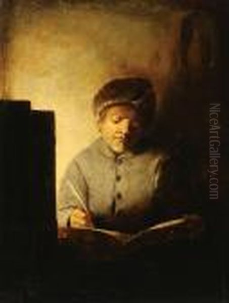 An Astrologer In His Study Oil Painting by Harmenszoon van Rijn Rembrandt