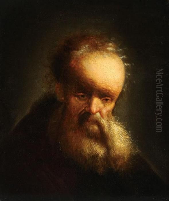 Head Of A Philosopher Oil Painting by Harmenszoon van Rijn Rembrandt