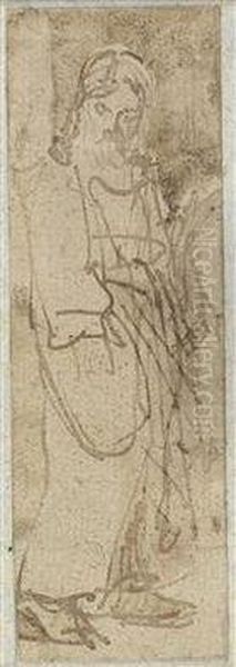 Study For A Standing Jesus Oil Painting by Harmenszoon van Rijn Rembrandt
