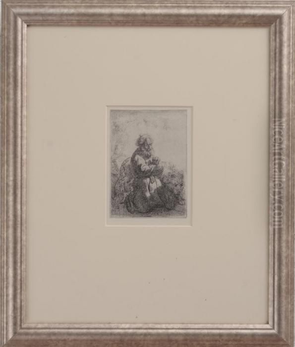 St. Jerome Kneeling In Prayer Oil Painting by Harmenszoon van Rijn Rembrandt