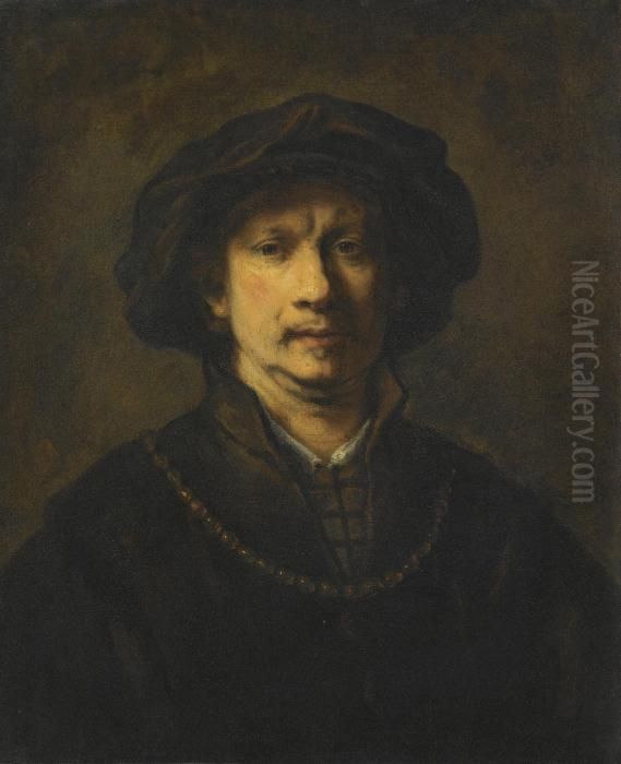 Portrait Of The Artist Oil Painting by Harmenszoon van Rijn Rembrandt