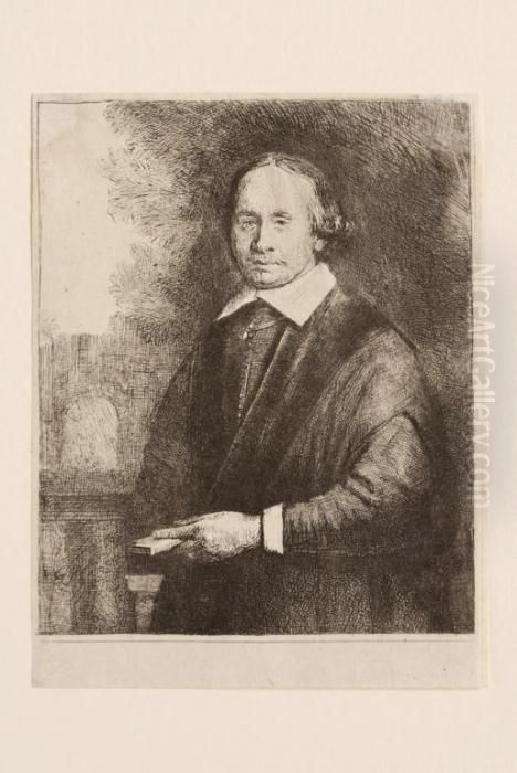 Retrato Del Medico Jan Antonides Van Der Linden Oil Painting by Harmenszoon van Rijn Rembrandt