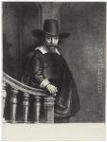 Ephraim Bonus, Jewish Physician Oil Painting by Harmenszoon van Rijn Rembrandt