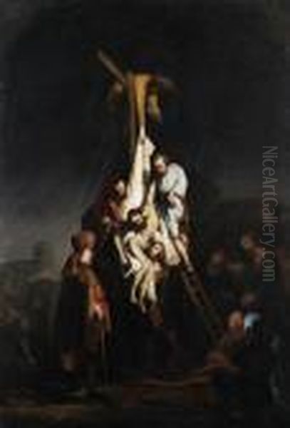 Kreuzabnahme Oil Painting by Harmenszoon van Rijn Rembrandt