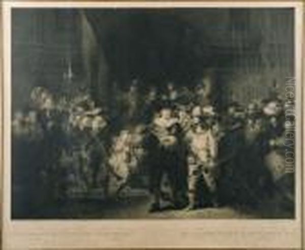 Bourgeoisie Armee D'amsterdam Oil Painting by Harmenszoon van Rijn Rembrandt