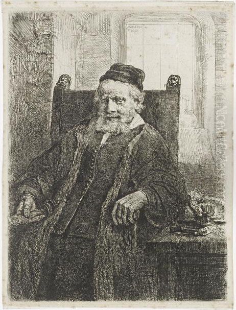 Jean Lutma, Goldsmith Oil Painting by Harmenszoon van Rijn Rembrandt