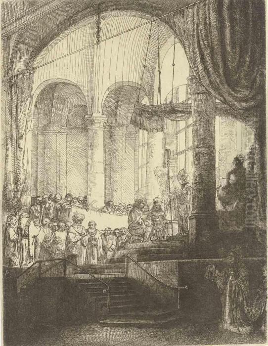 Medea: Or The Marriage Of Jason And Creusa Oil Painting by Harmenszoon van Rijn Rembrandt