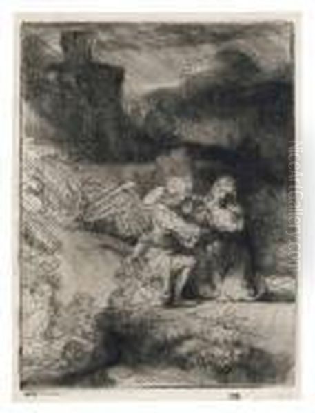 The Agony In The Garden Oil Painting by Harmenszoon van Rijn Rembrandt