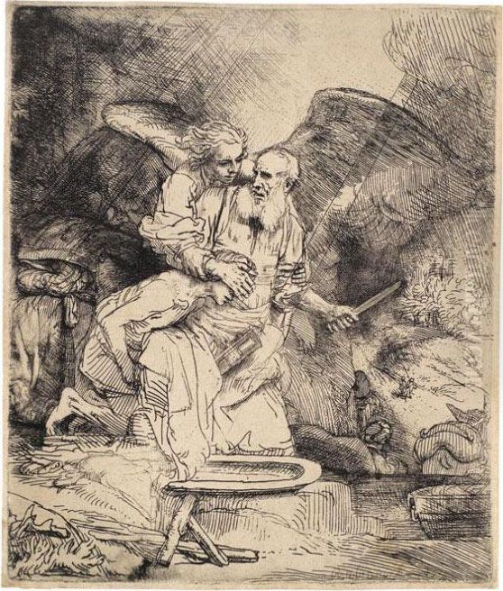 Abrahams Opfer Oil Painting by Harmenszoon van Rijn Rembrandt