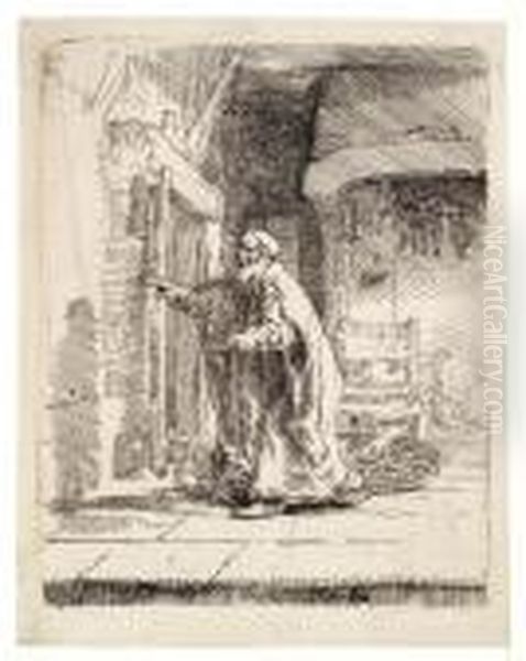 Der Blinde Tobias Oil Painting by Harmenszoon van Rijn Rembrandt