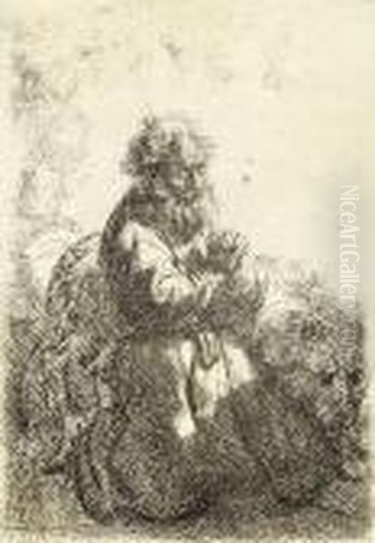 St. Jerome Kneeling In Prayer Oil Painting by Harmenszoon van Rijn Rembrandt