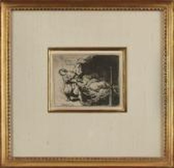 Joseph And Potiphar's Wife Oil Painting by Harmenszoon van Rijn Rembrandt