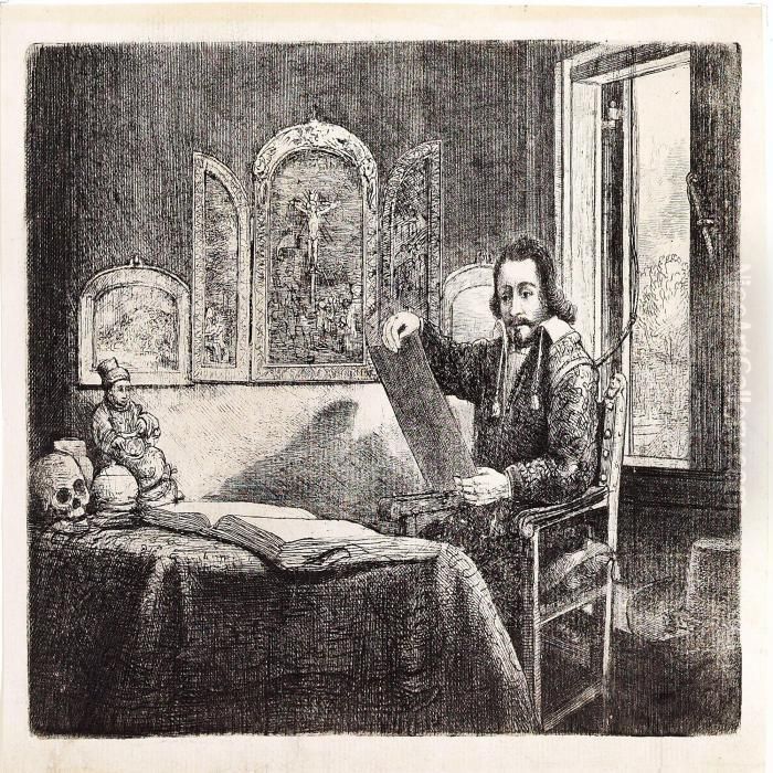 Abraham France - (apothecary) Oil Painting by Harmenszoon van Rijn Rembrandt