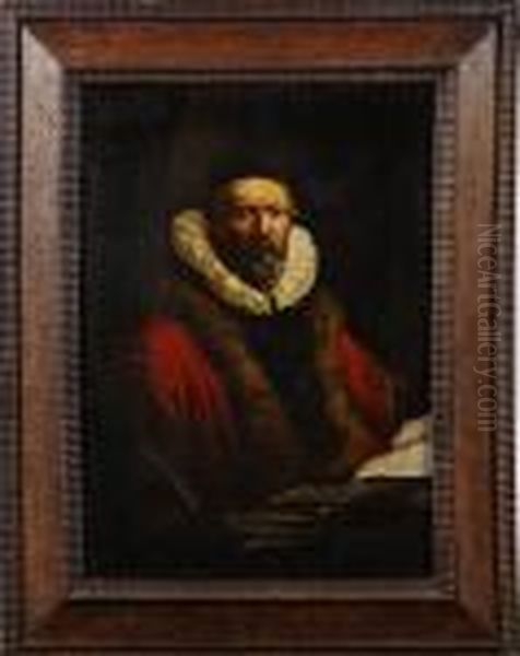Mansportratt Oil Painting by Harmenszoon van Rijn Rembrandt