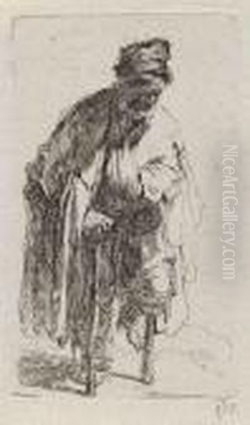 Beggar With A Wooden Leg Oil Painting by Harmenszoon van Rijn Rembrandt