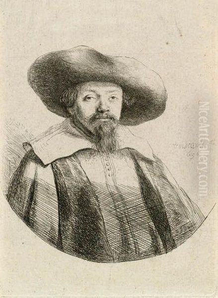 Samuel Manasseh Ben Israel Oil Painting by Harmenszoon van Rijn Rembrandt