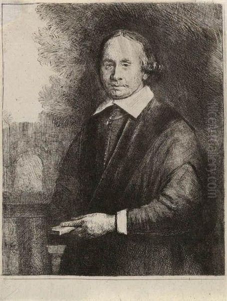 Jan Antonides Van Der Linden, Physician Oil Painting by Harmenszoon van Rijn Rembrandt