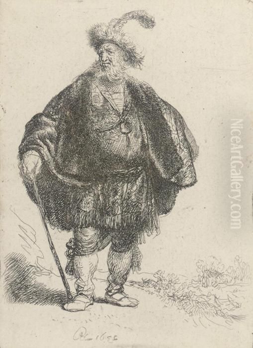 The Persian Oil Painting by Harmenszoon van Rijn Rembrandt
