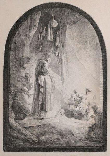 La Resurrection De Lazare Oil Painting by Harmenszoon van Rijn Rembrandt