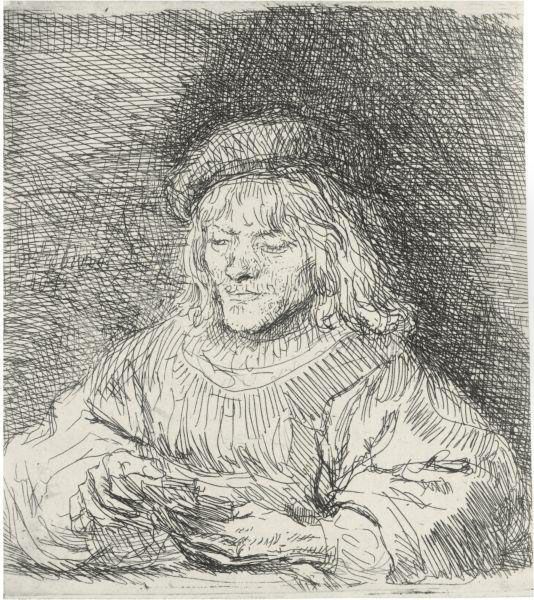 The Card Player Oil Painting by Harmenszoon van Rijn Rembrandt