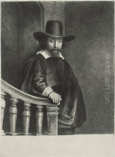 Ephraim Bonus, Jewish Physician Oil Painting by Harmenszoon van Rijn Rembrandt