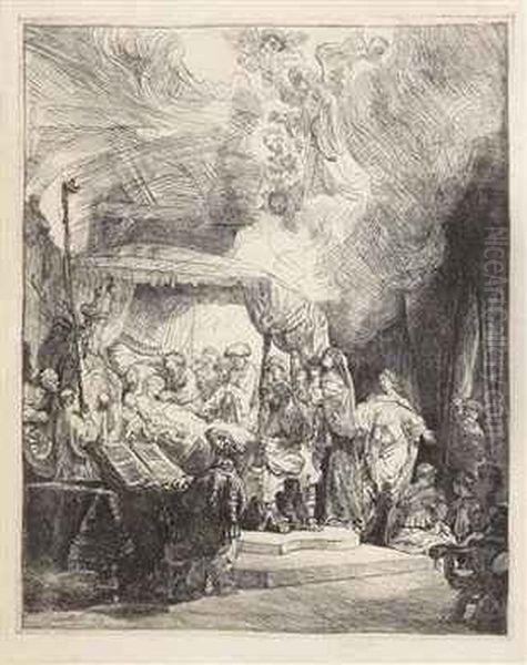 Thedeath Of The Virgin Oil Painting by Harmenszoon van Rijn Rembrandt