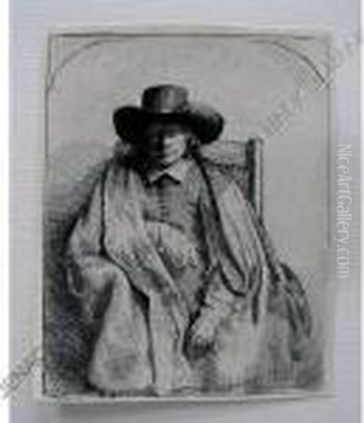 Clement De Jonghe (print Seller) Oil Painting by Harmenszoon van Rijn Rembrandt