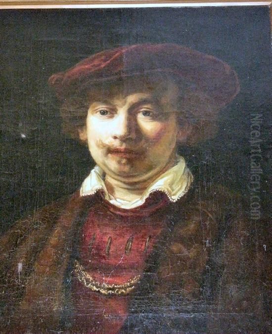 Portrait Of The Artist Oil Painting by Harmenszoon van Rijn Rembrandt