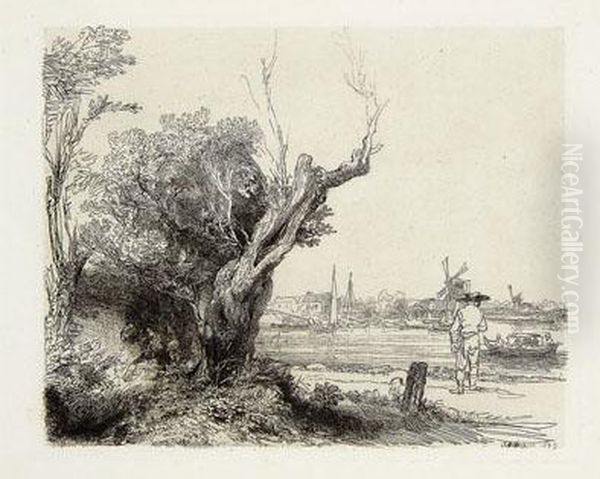 Paisaje Oil Painting by Harmenszoon van Rijn Rembrandt
