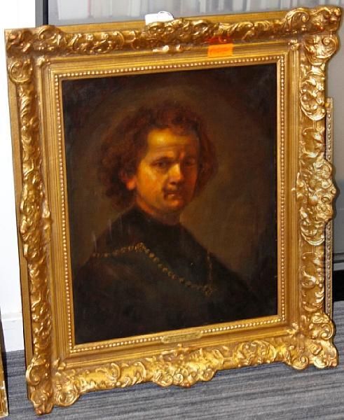 Self Portrait Oil Painting by Harmenszoon van Rijn Rembrandt
